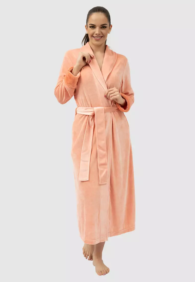Buy Belmanetti Asheville Long Bamboo Velour Robe with Belt 2023 Online |  ZALORA Singapore