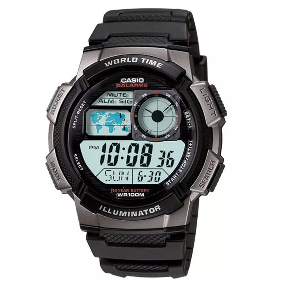 Casio Original AE-1000W-1BVDF Jam Tangan Pria Digital Waterproof