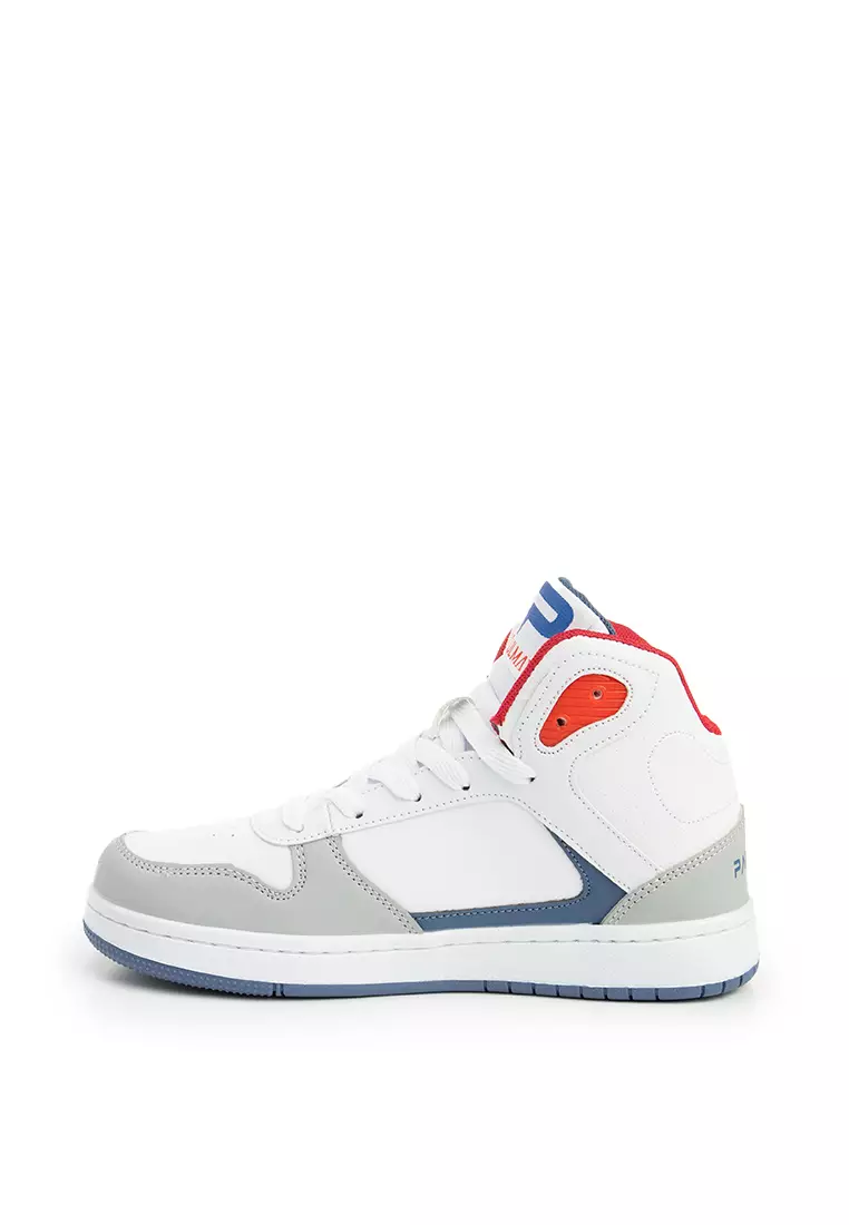 PAULMAY - Sepatu Sneakers Pria Lisbon High - Grey Red