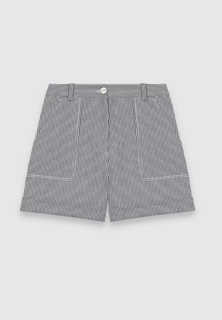 Oshkosh Stripe Shorts With Topstitching