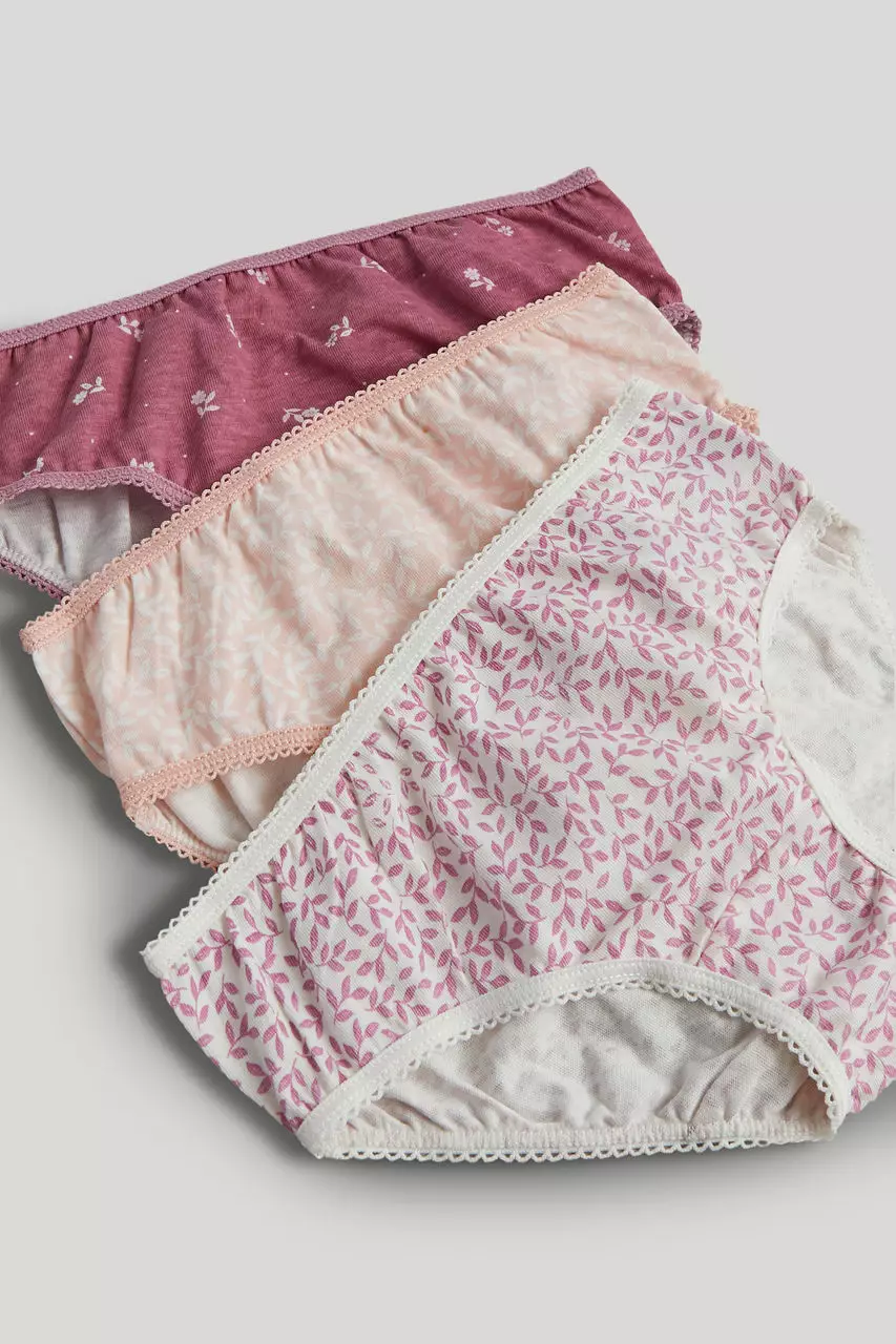 Mothercare 5 Pack Leaves Briefs - Celana Dalam Anak Perempuan (Multi)