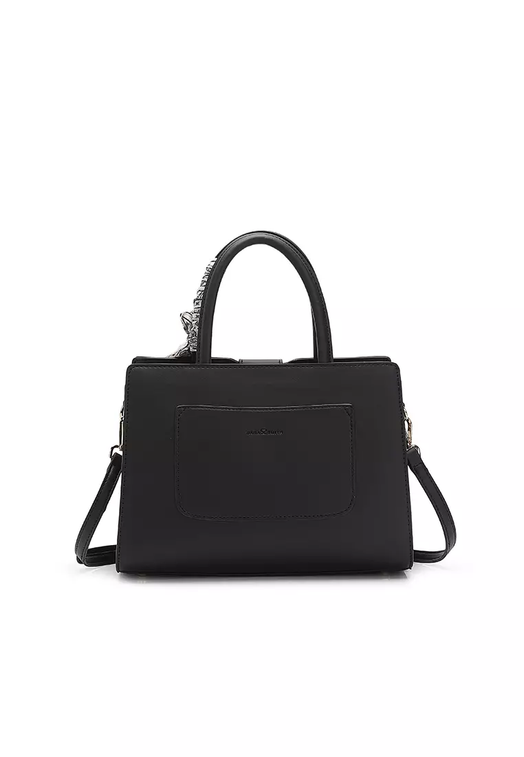 Women's Top Handle Bag / Sling Bag / Crossbody Bag (Tas Selempang / Tas Tangan) - Hitam