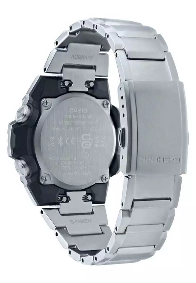 Casio G-SHOCK Jam Tangan Pria - Silver Black - Stainless Steel - GST-B400D-1ADR