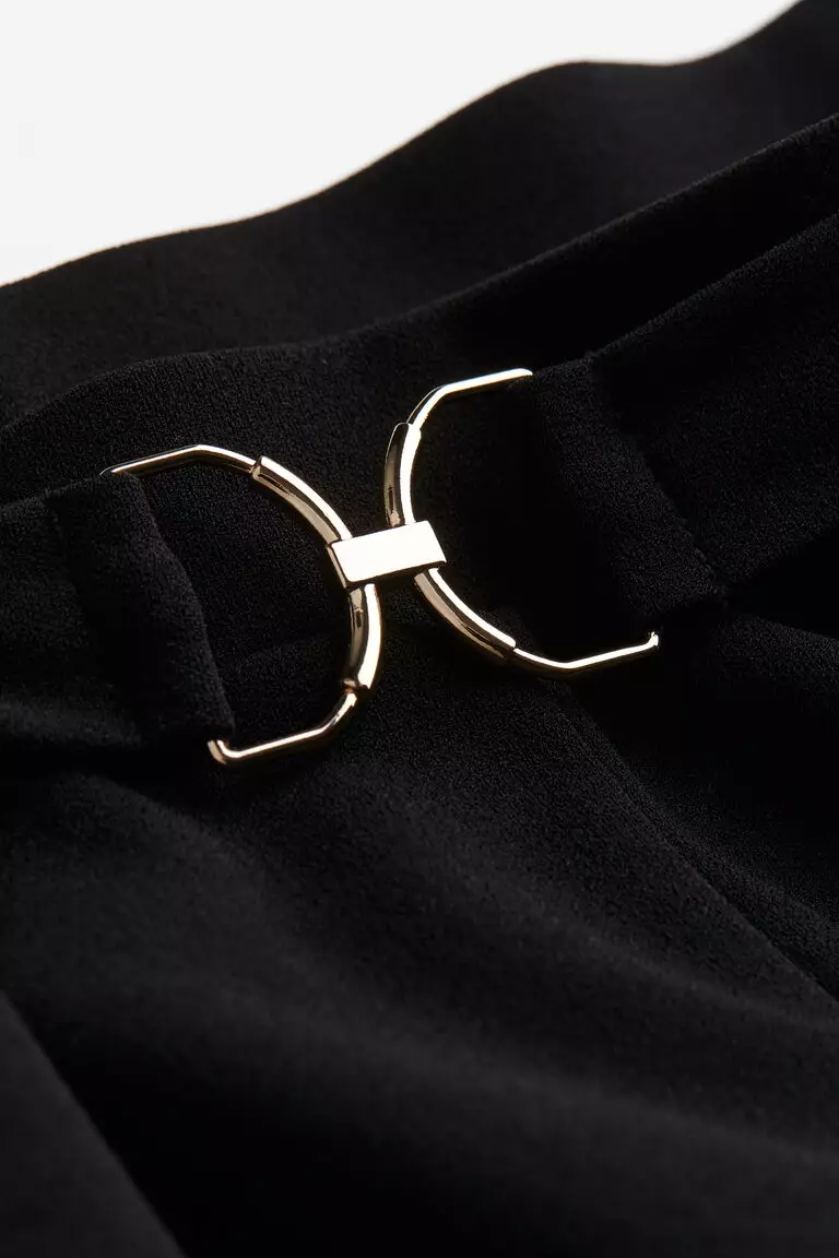 Buckle-detail tailored trousers