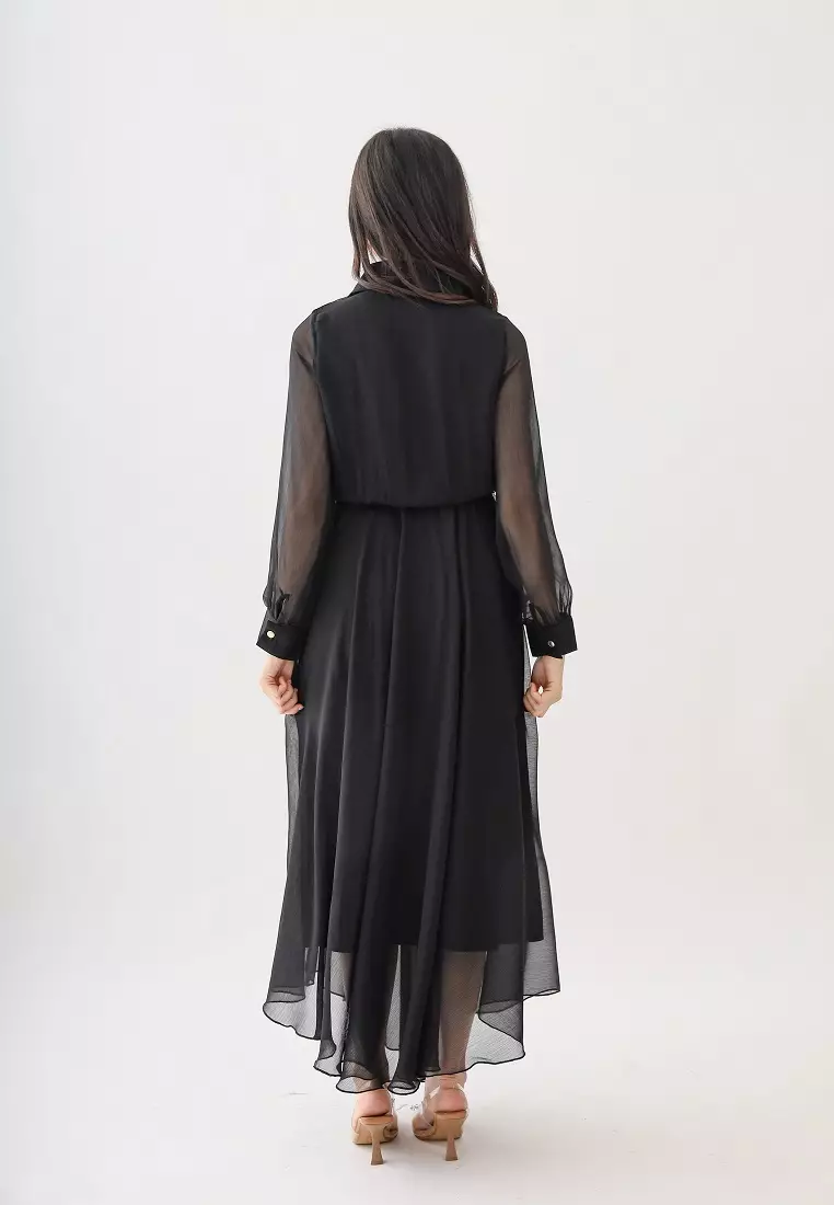 Lunar Party Dress Black