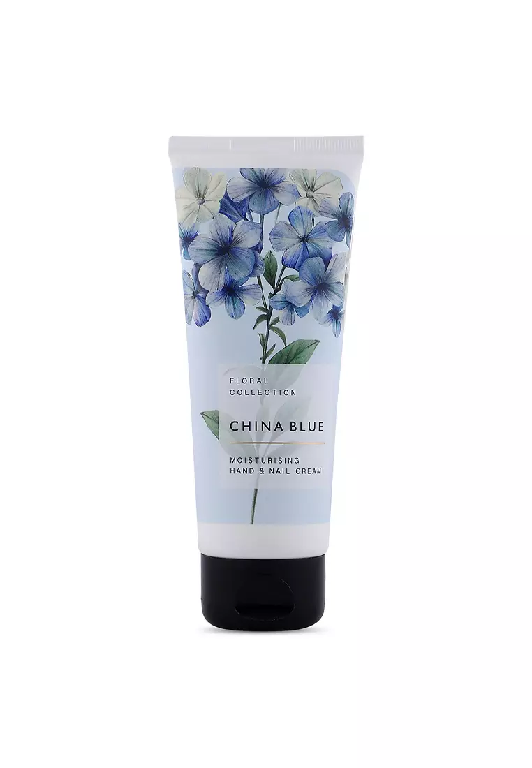 Jual Marks & Spencer New Floral China Blue Hand & Nail Cream 100Ml ...