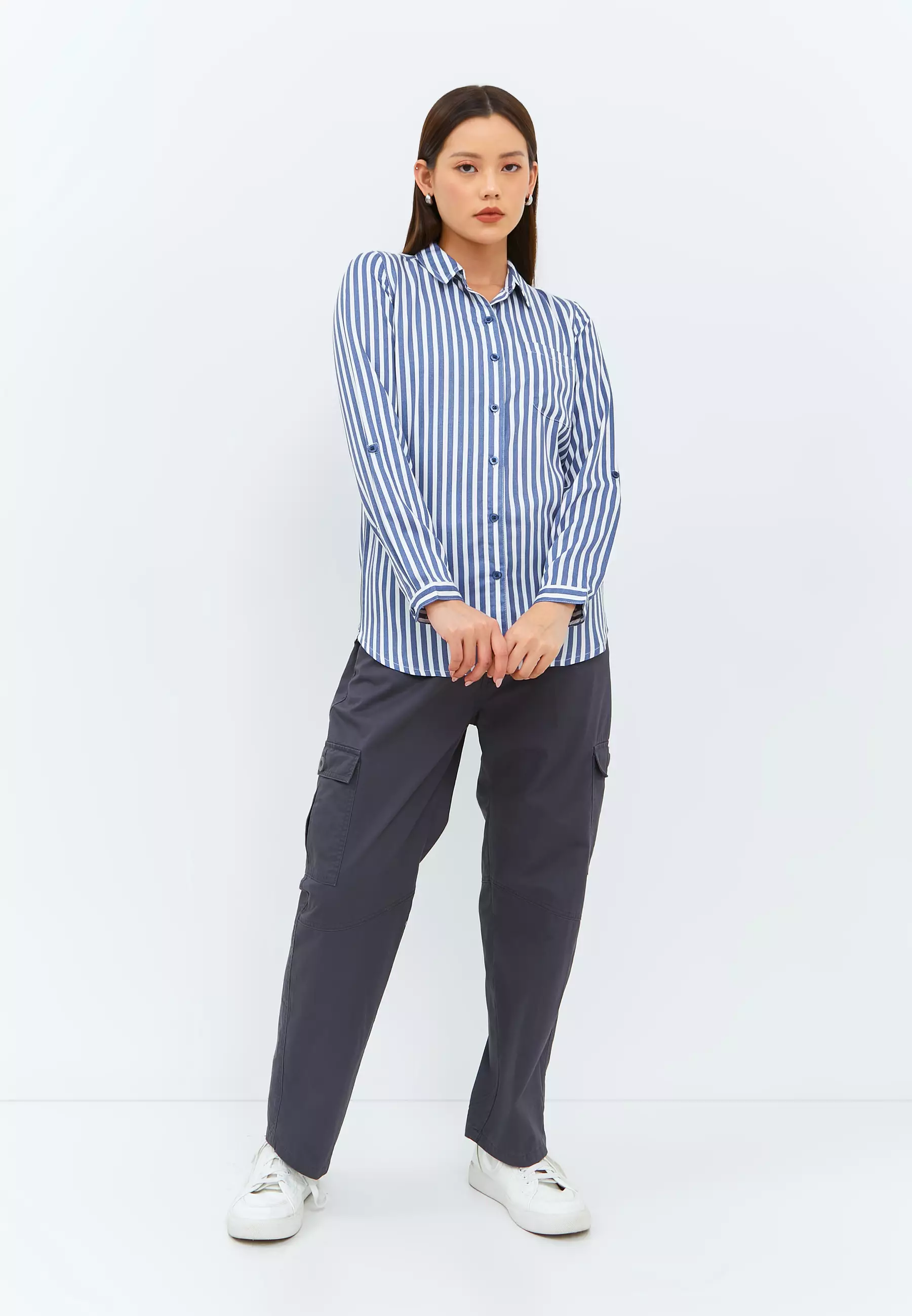 Aemma Navy Stripe Shirt (G.11630)