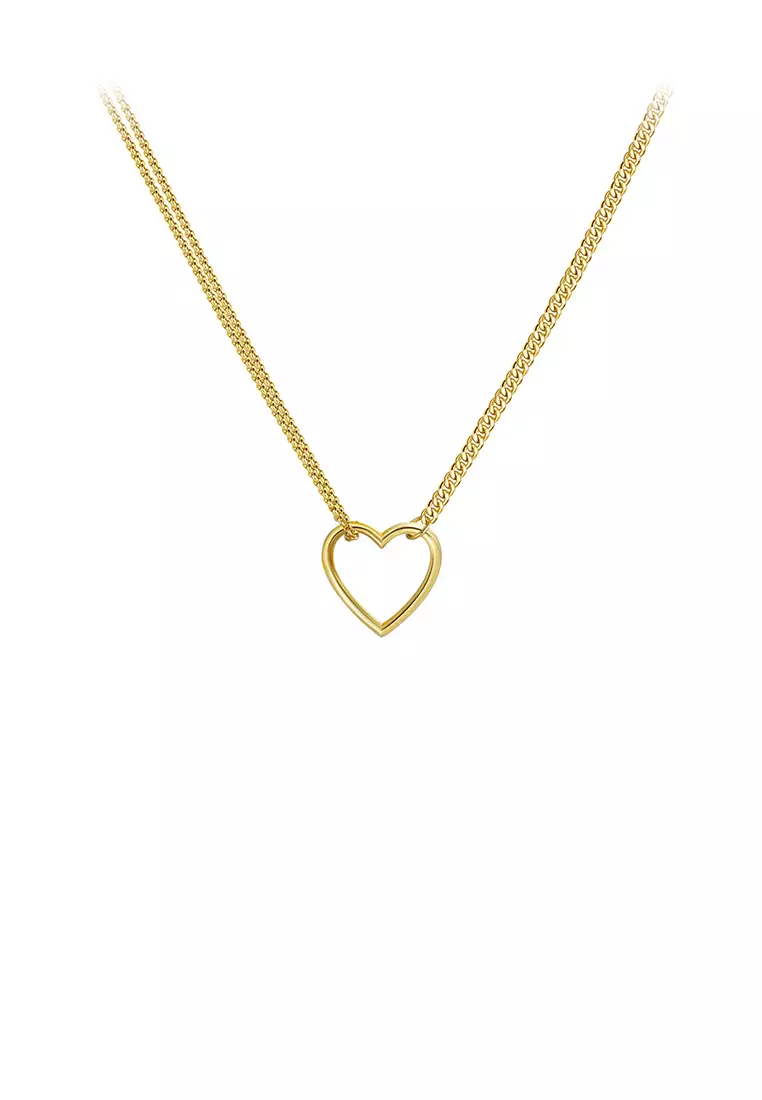 Necklace gold simple clearance