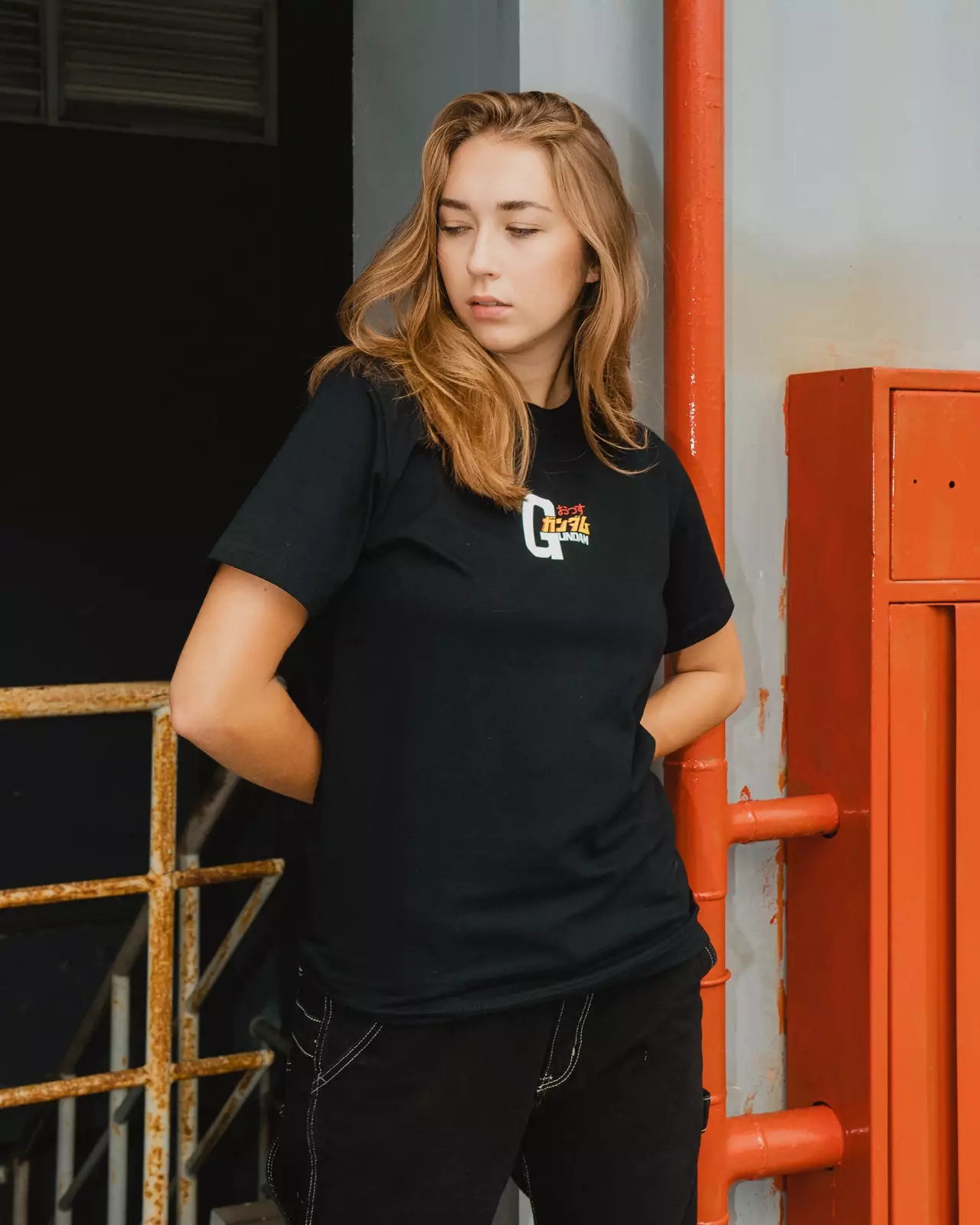 Ossu Tshirt Gundam Anime Japan Black