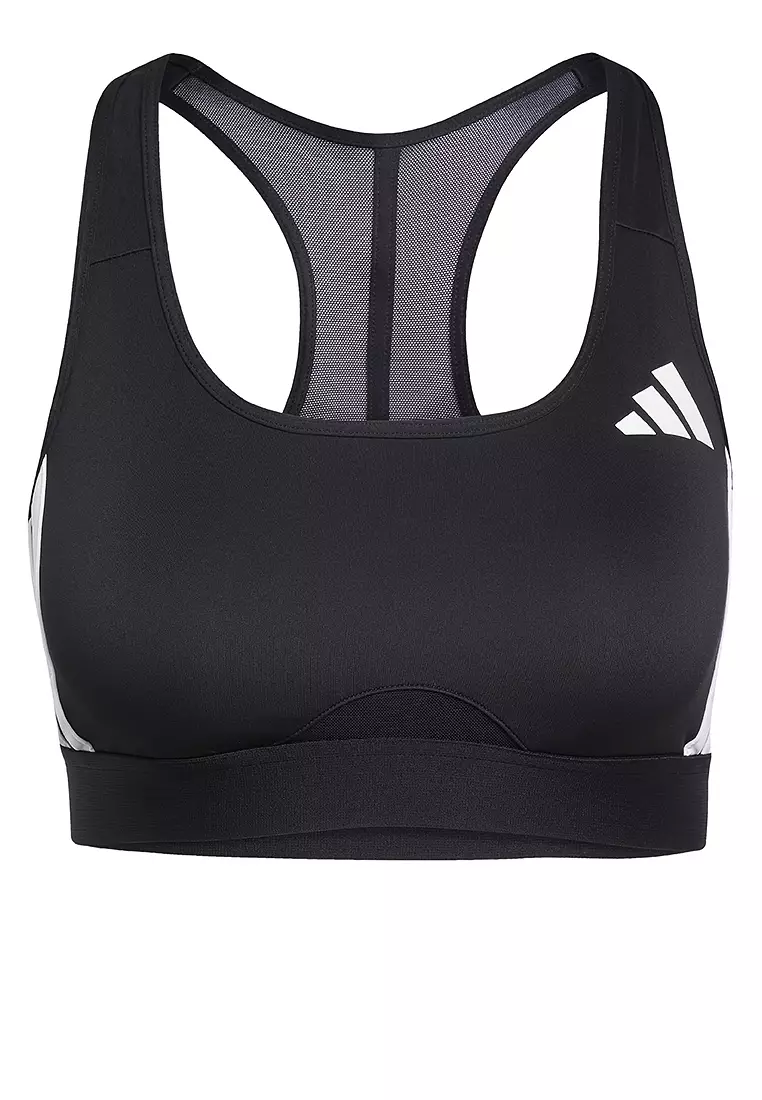 Powerreact Train Medium-Support 3-Stripes Bra