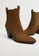 Mango brown Heel Leather Ankle Boots ED785SHA27304DGS_4