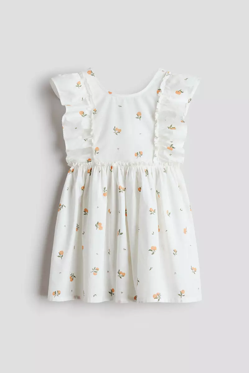 Printed cotton dress
