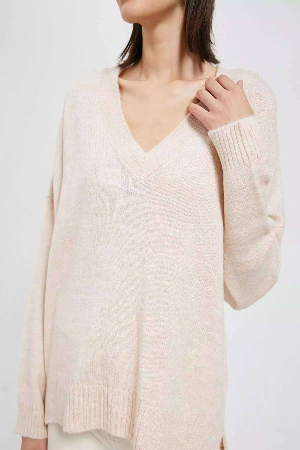 Buy KOTON Basic V Neck Sweater Relax Fit 2024 Online ZALORA