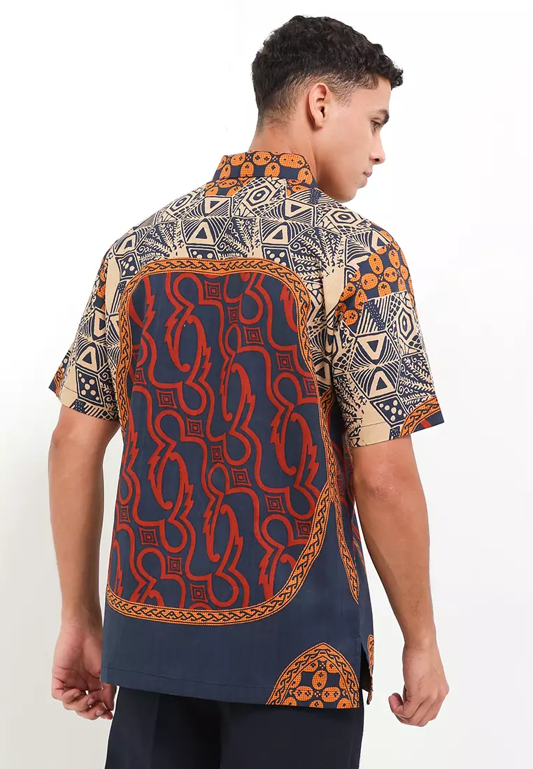 Hem Body Fit Batik Parang Kawung