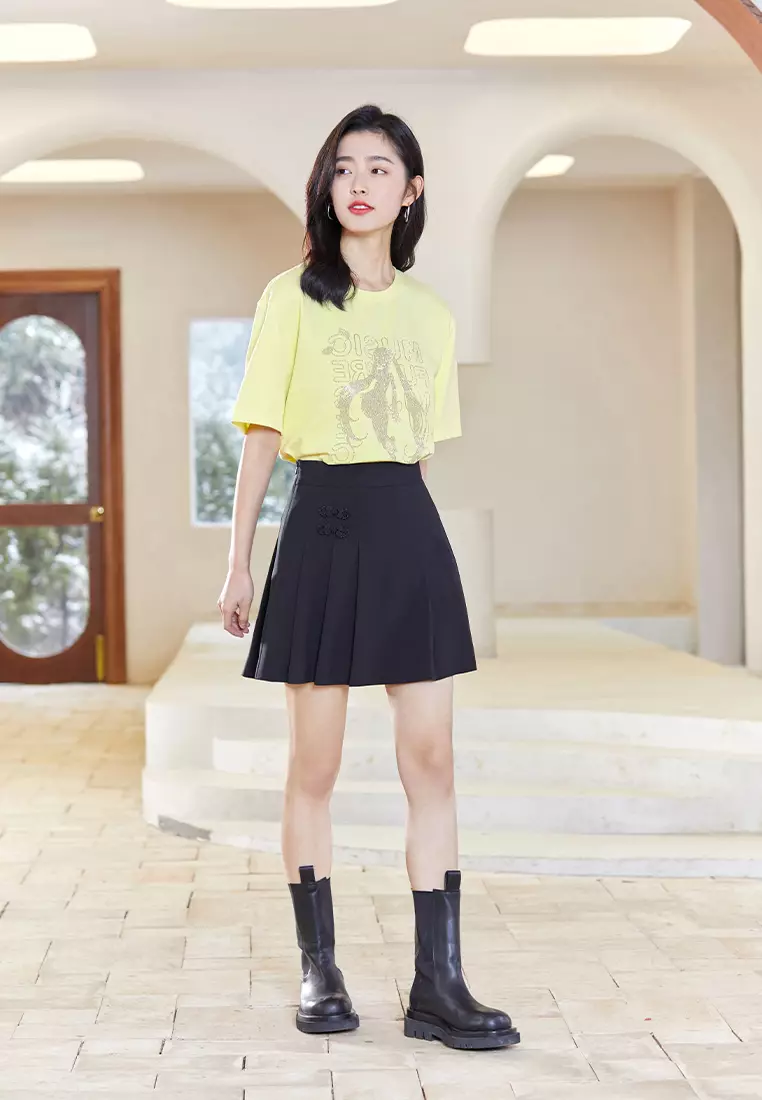 Oversized T-Shirt with Graphic Design