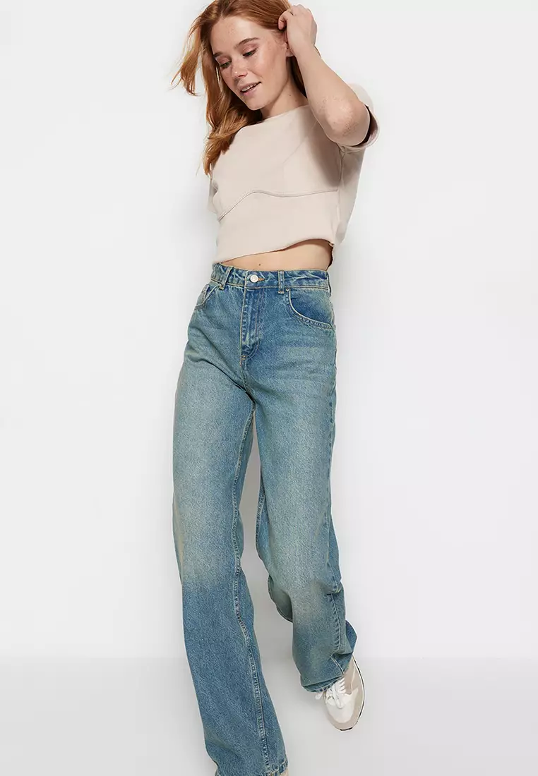 High Waist Wide Leg Jeans