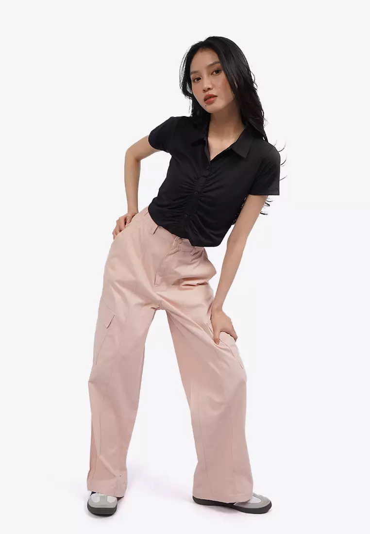 High Waist Loose Cargo Pants