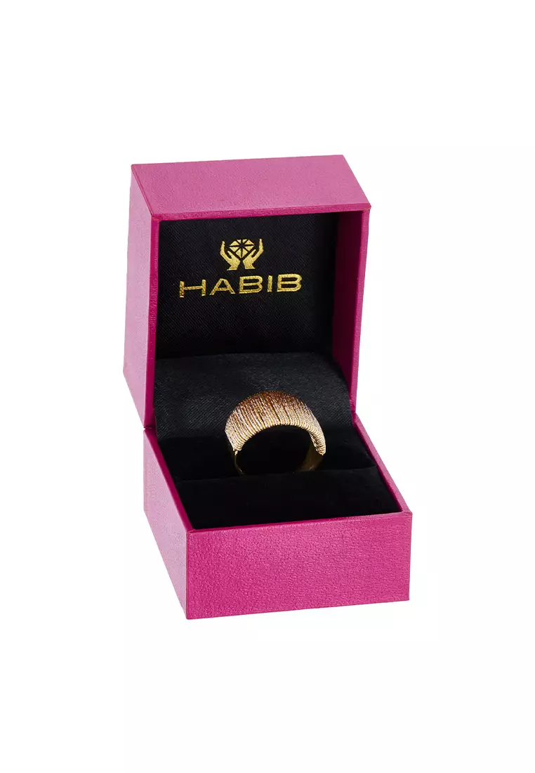 HABIB Oro Italia 916 Yellow and White Gold Ring GR57731224(YW)-BI (22K)