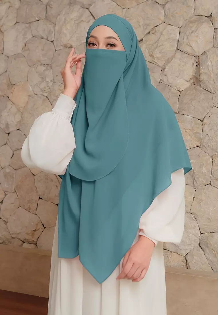KHIBAN KHAIRA MAGNET PLUS NIQAB - DEEP MINT