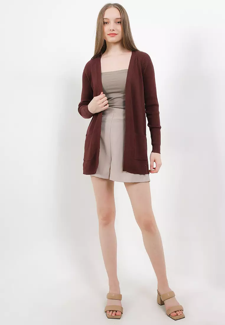 Ribbed Edge to Edge Longline Cardigan