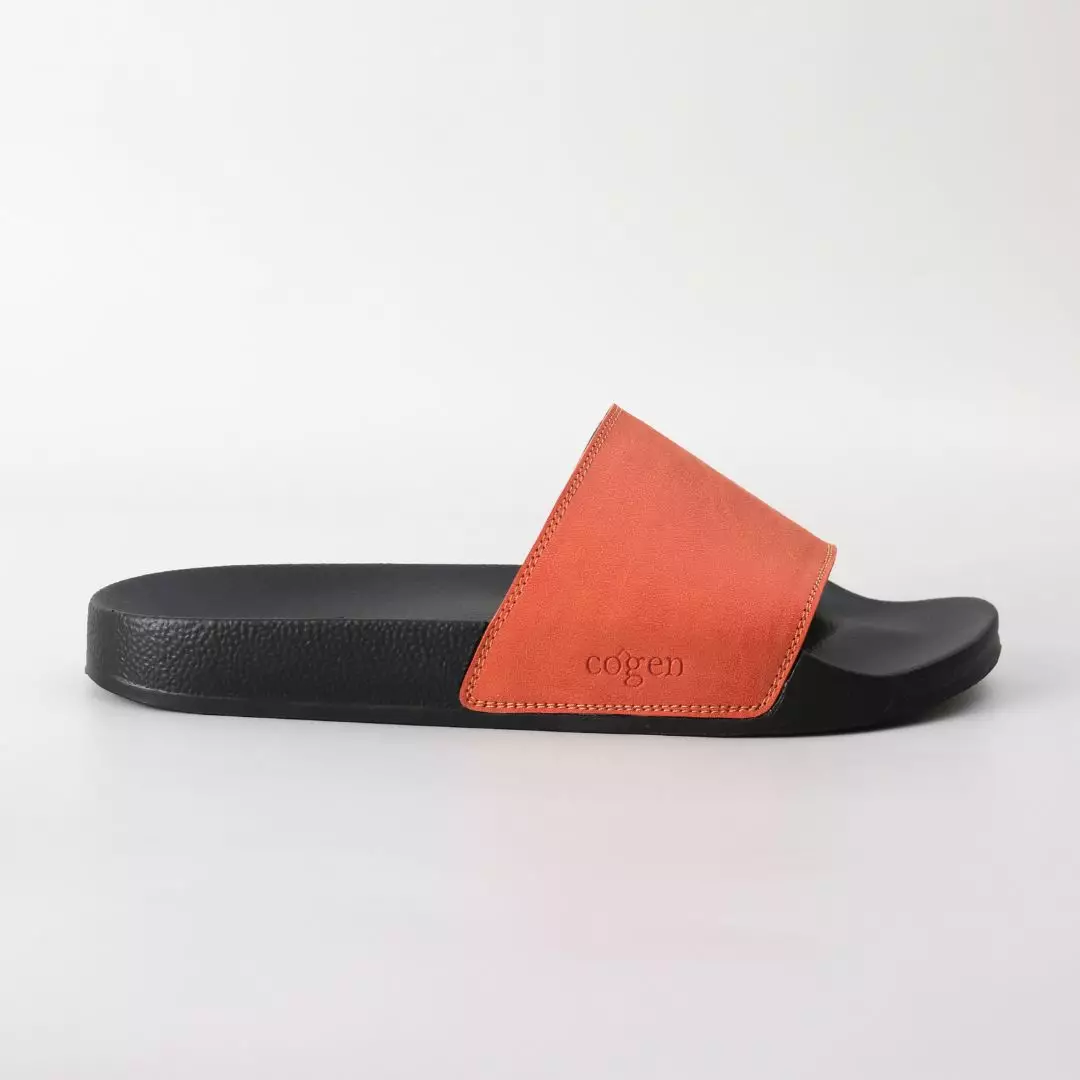 Cogen Sandal Slide Pria Sendal Slop Basic - Orange