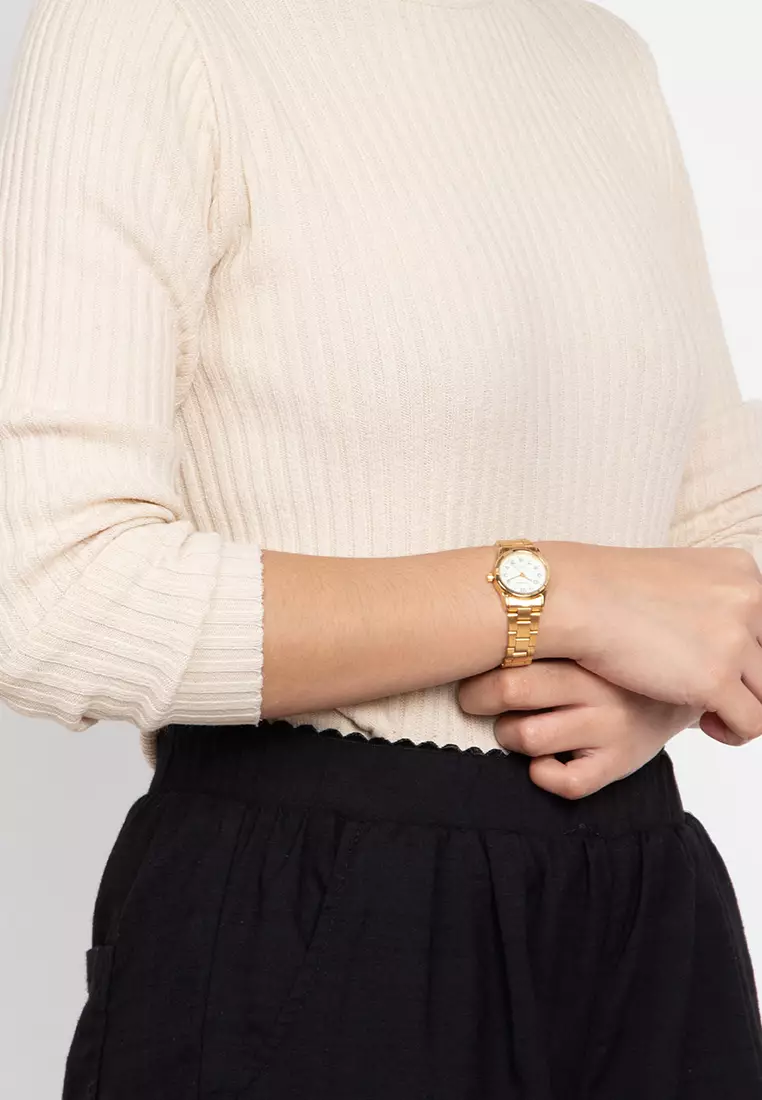 Analog Watch 20122203-Gold - Gold Dial