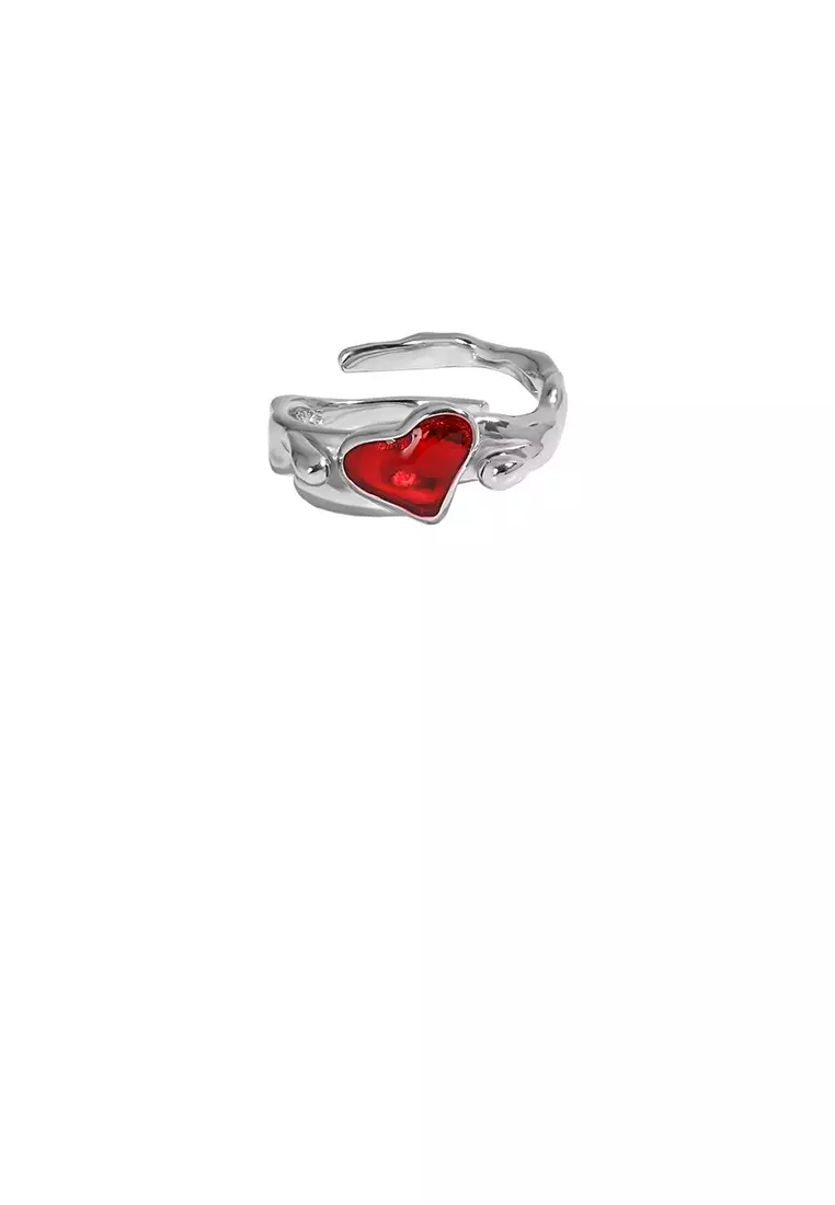 Adjustable heart sale ring