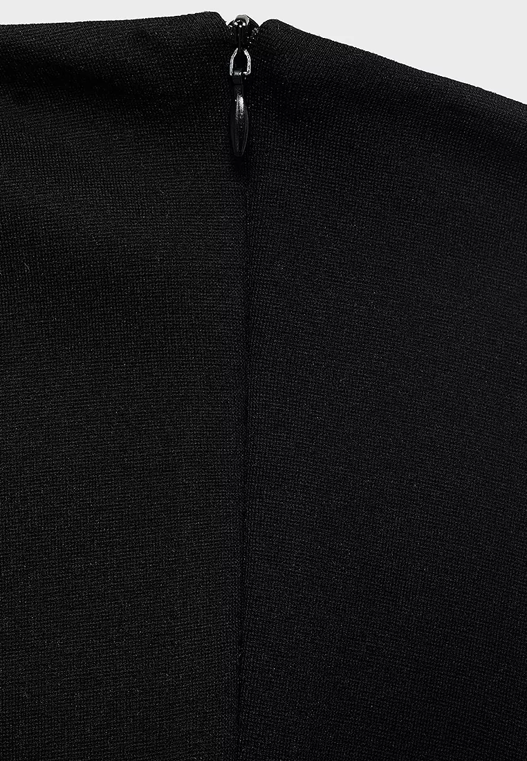 Short Strapless Dress With Pleats