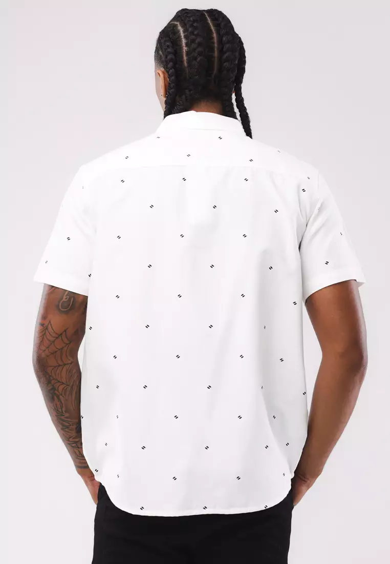 Printed Woven Polo Short Sleeve