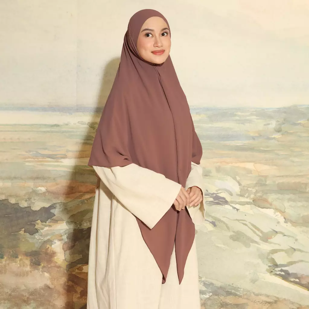 Syifa Khimar Bandana Lozy x Syifa Kamila Rustic Brown Series 2