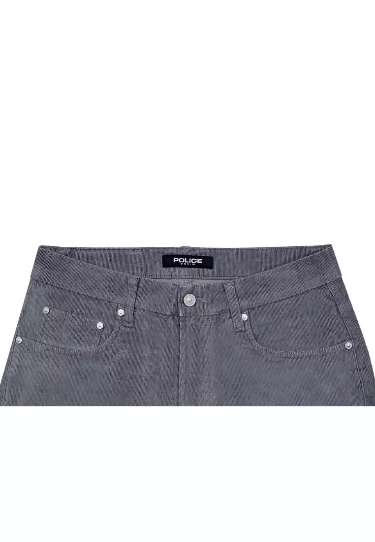 POLICE Celana Corduroy Premium Panjang Regular Fit Pria