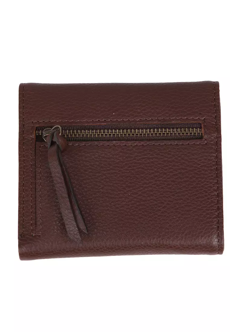 GLW MINITRIPI LEATHER WALLET BROWN