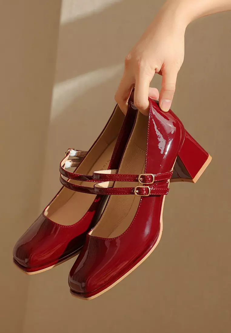 5CM Double Strap Mary Jane Shoes 595-3