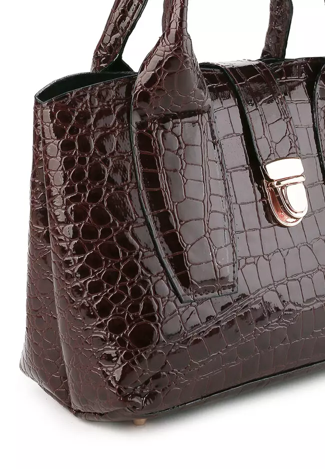 Croco Hand Bag