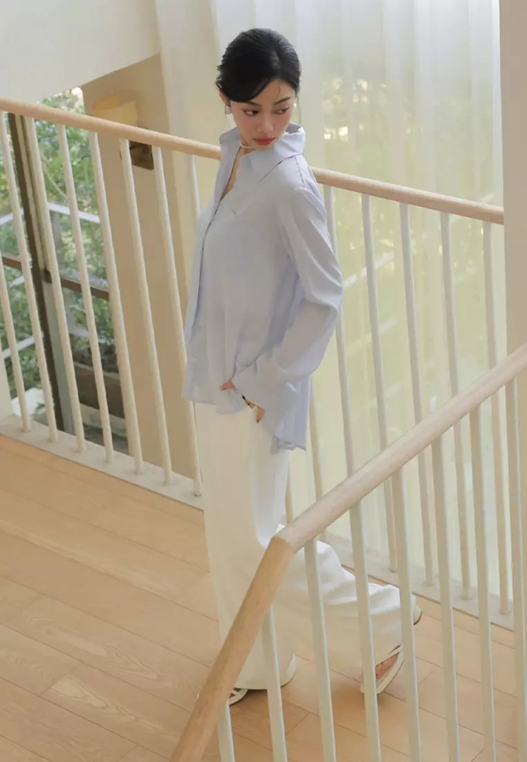 Panel Back Button Down Shirt