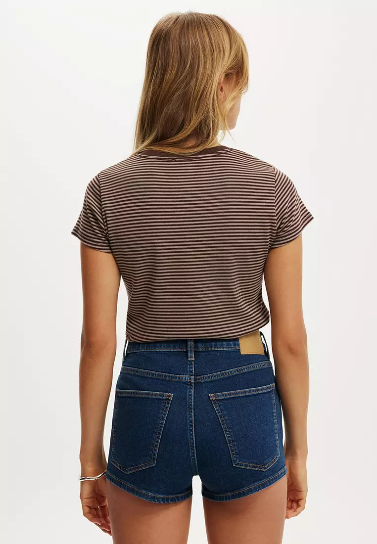 High Micro Denim Shorts