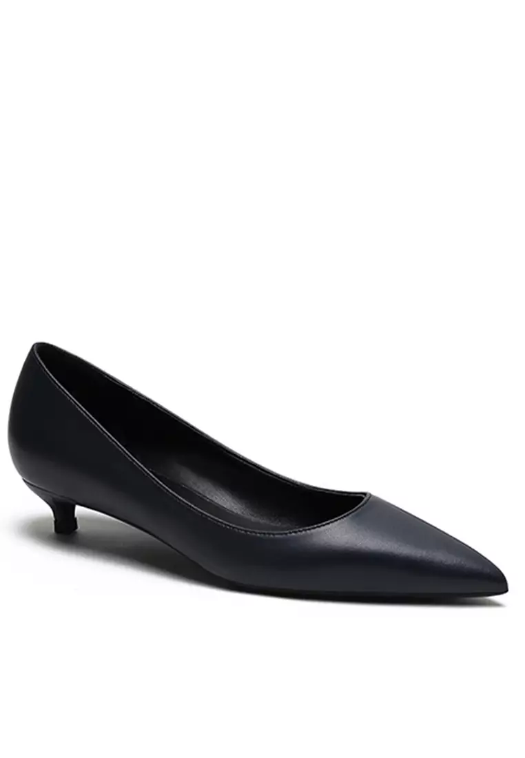 3CM 尖頭制服工作幼踭低跟鞋 HZL131