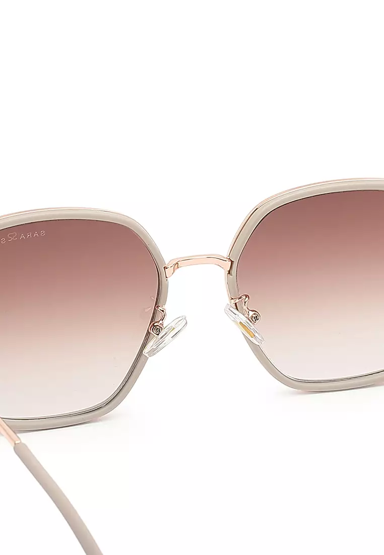 Unisex Fashion Sunglasses (Kacamata Hitam) - Abu-Abu / Cokelat