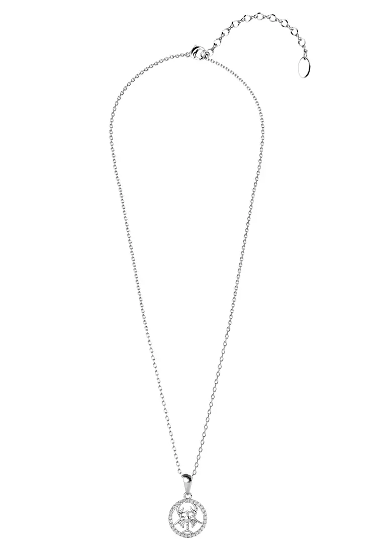 Circlet Cancer Pendant - Kalung Crystal Swarovski by Her Jewellery