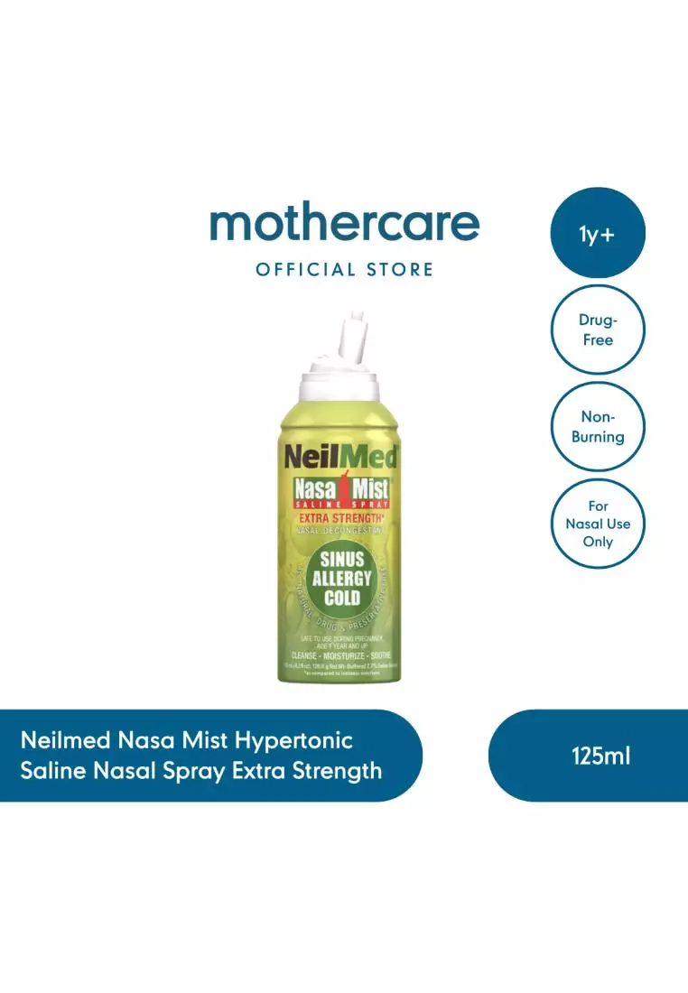 Jual Mothercare Neilmed Nasa Mist Hypertonic Saline Nasal Spray Extra ...