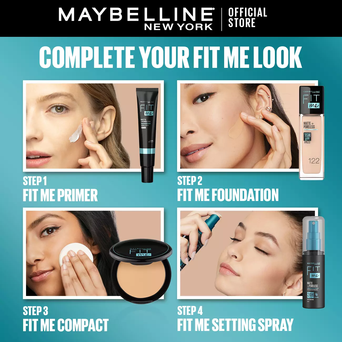 Jual Maybelline Maybelline Foundation Fit Me Pump Matte Pore130 Original 2024 ZALORA Indonesia