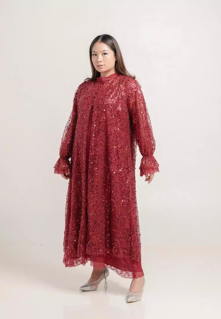 Plus Size Party Dress Jasmine Red