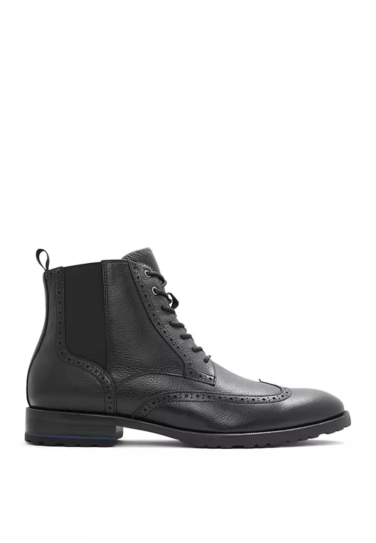 Aldo black outlet leather boots