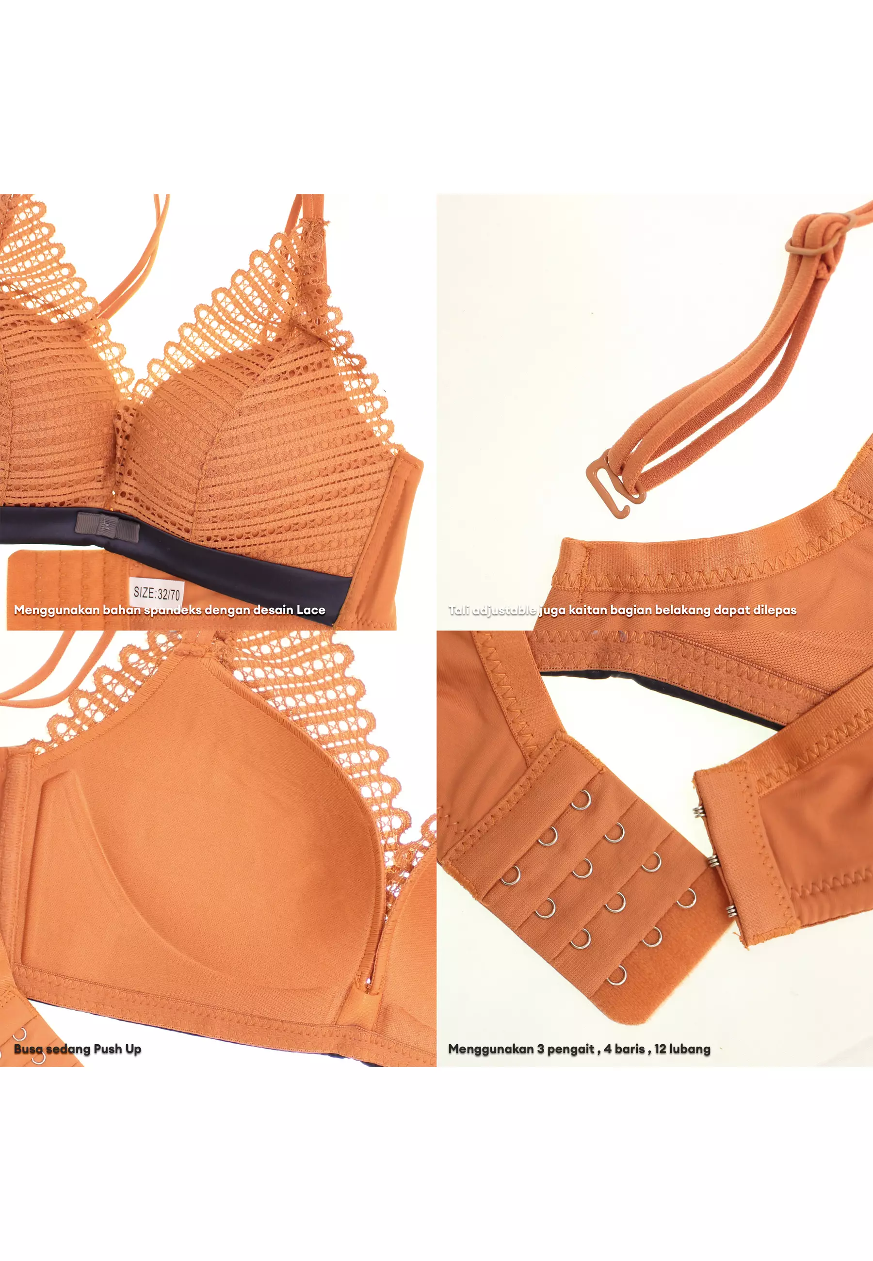 You’ve ( You Have ) BH Seamless Brokat Bra Seamless Tanpa Kawat Wanita Pakaian Dalam Wanita 100163