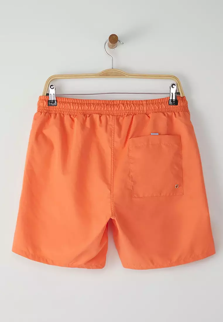 Light Orange Basic Standard Size Swimsuit Swim Shorts TMNSS20DS0023