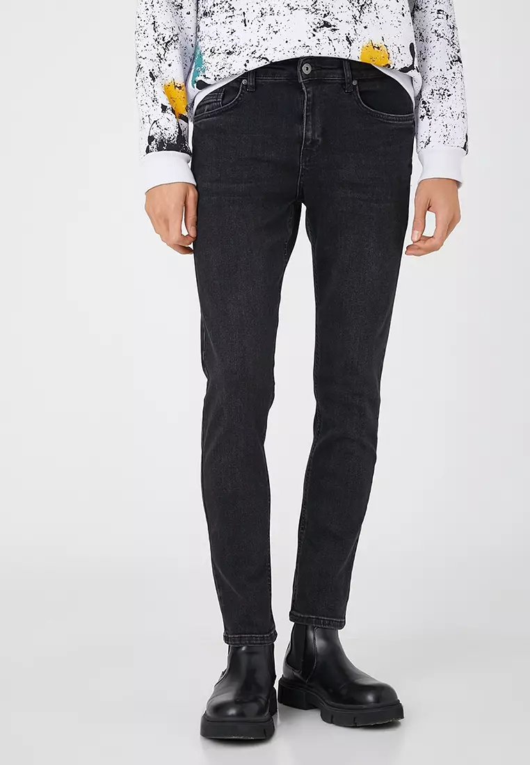 Buy Koton Brad Faded Slim Fit Jeans In Blue | 6thStreet Bahrain