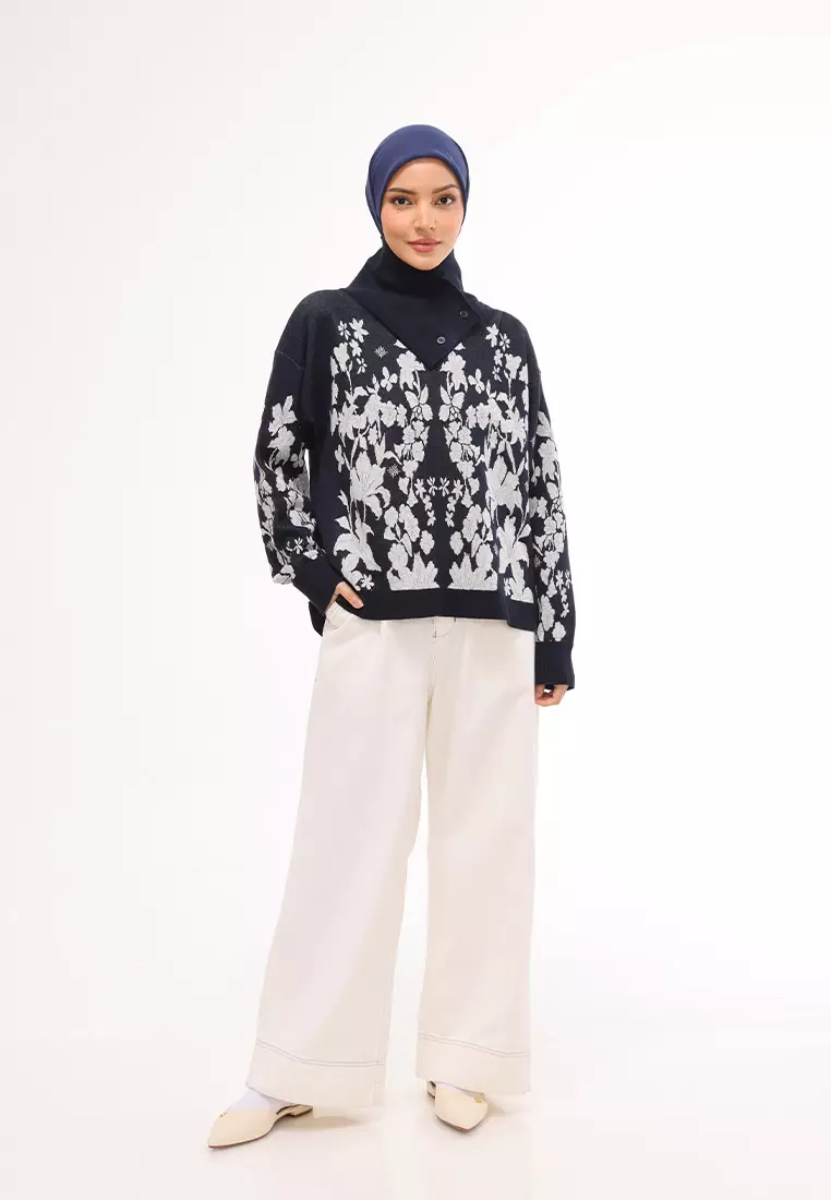 Ria Miranda Midnight Nerin Knit Top