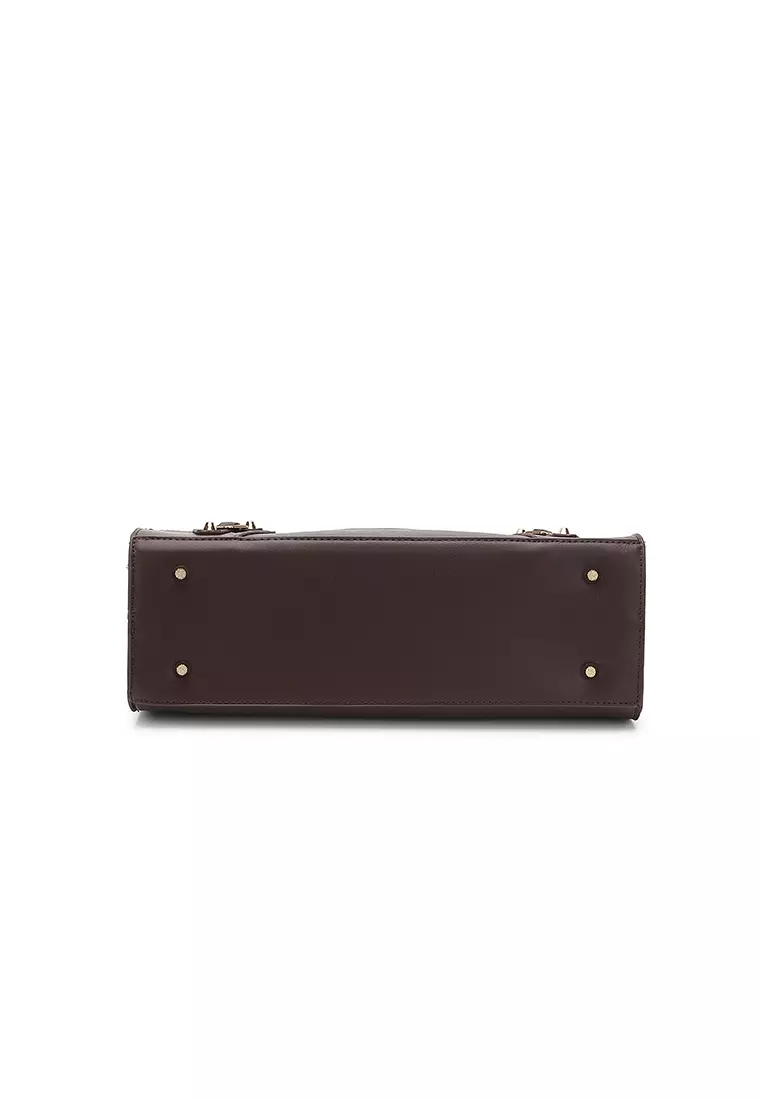 Women's Top Handle Bag / Sling Bag / Crossbody Bag (手拿袋 / 斜孭袋) - 棕色