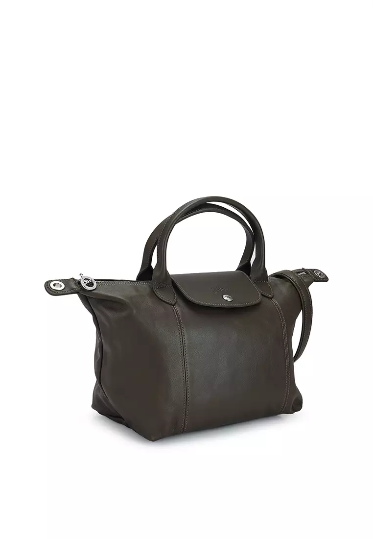 Longchamp le pliage cuir mini leather short handle tote online