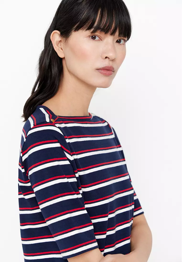 Basic Boat Neckline T-Shirt